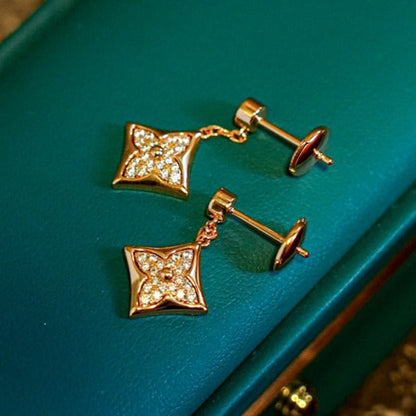 [Cadisa]STAR DIAMONDS EARRINGS GOLD