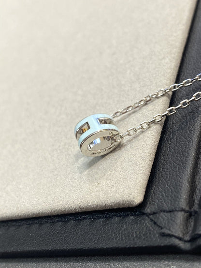 [Cadisa]POP H LIGHT BLUE NECKLACE