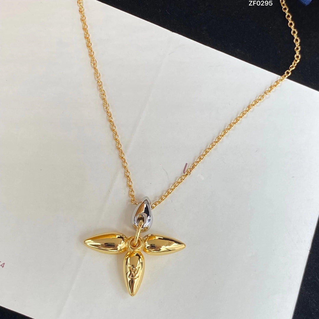 [Cadisa]LOUISETTE PEDANT GOLD NECKLACE