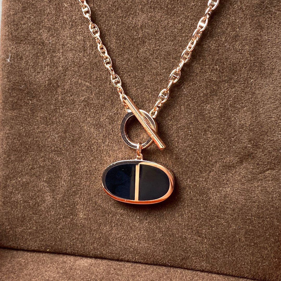 [Cadisa]CHAINE VERSO BLACK CERAMIC NECKLACE