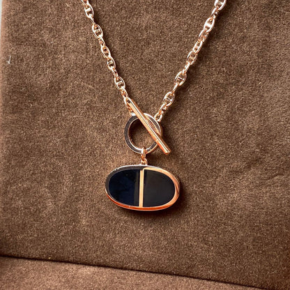 [Cadisa]CHAINE VERSO BLACK CERAMIC NECKLACE