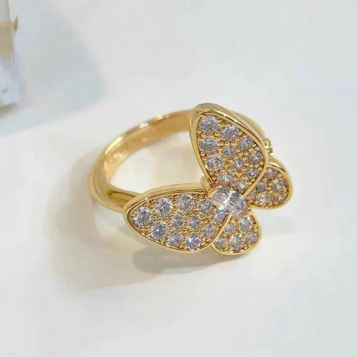 [Cadisa]BUTTERFLY DIAMOND RING
