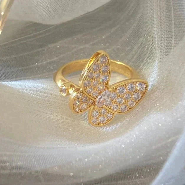 [Cadisa]BUTTERFLY DIAMOND RING