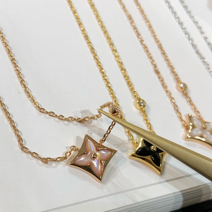 [Cadisa]STAR BLACK MOP NECKLACE