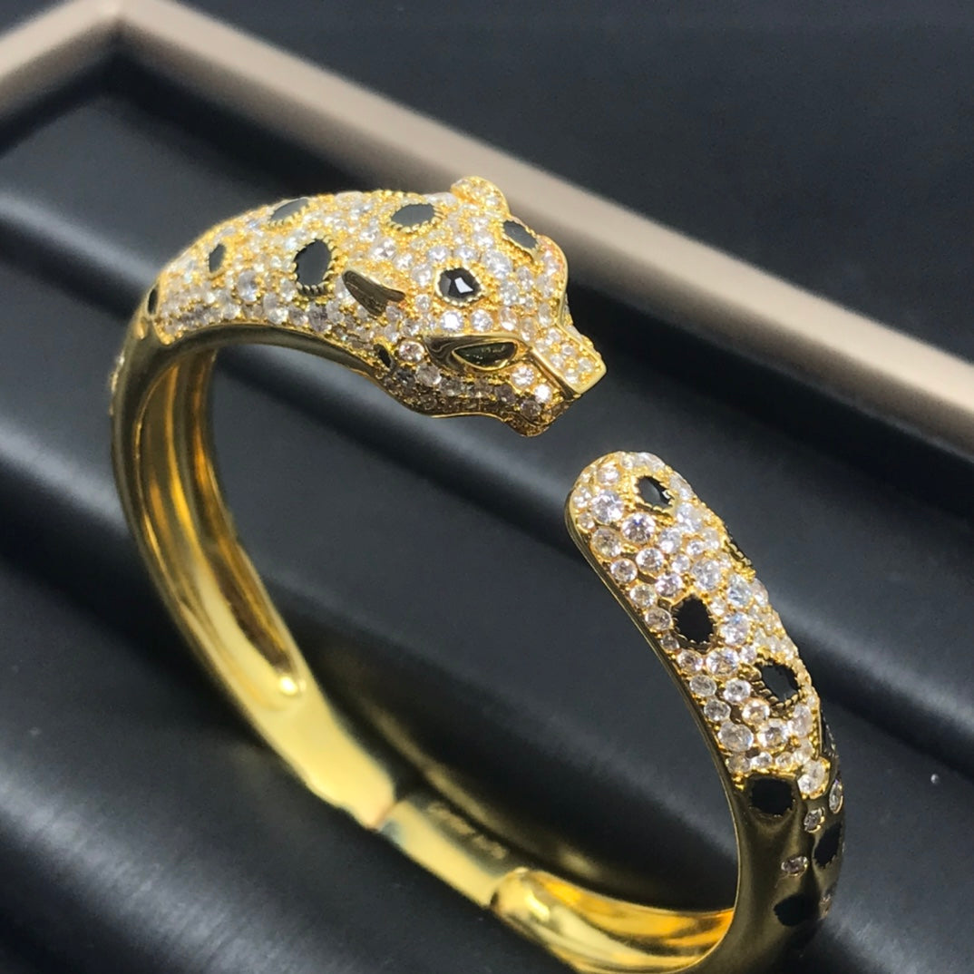 [Cadisa] PANTHERE BIG BRACELET DIAMONDS