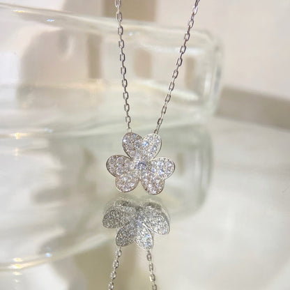 [Cadisa]FLOWER DIAMOND NECKLACE
