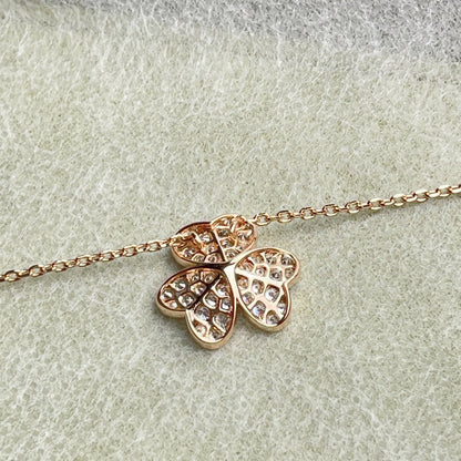 [Cadisa]FLOWER DIAMOND NECKLACE