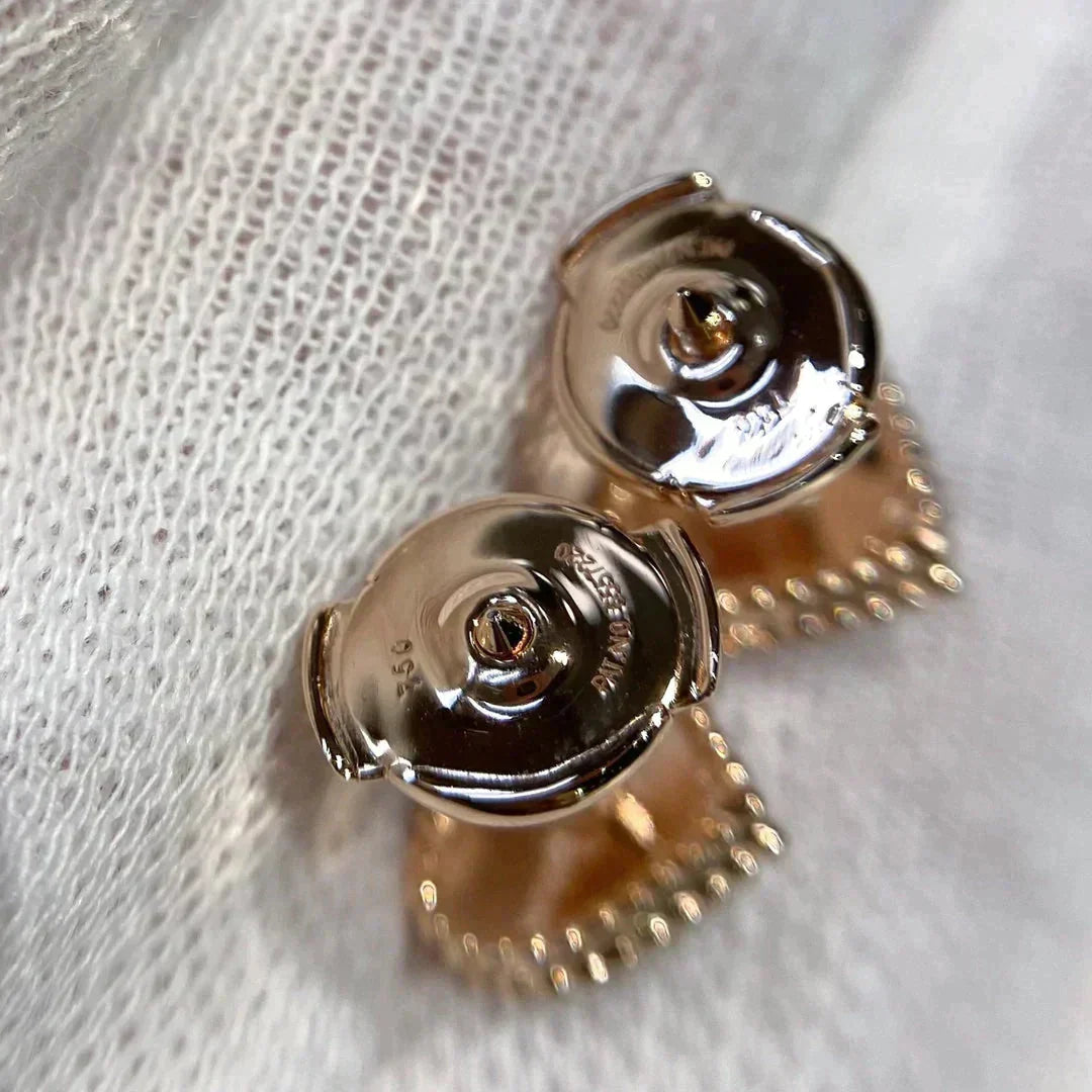[Cadisa]HEART CARNELIAN STUD EARRINGS