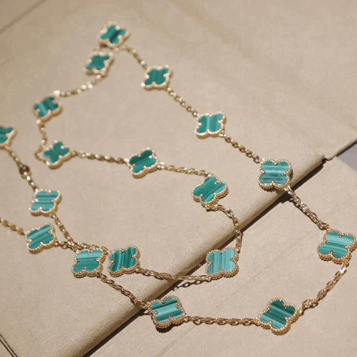 [Cadisa]CLOVER 20 MOTIFS MALACHITE GOLD