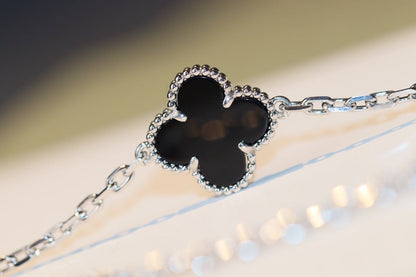 [Cadisa]CLOVER 20 MOTIFS ONYX DIAMOND SILVER