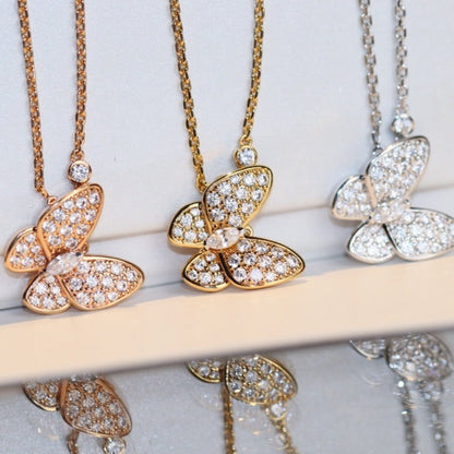 [Cadisa]BUTTERFLY DIAMOND NECKLACE