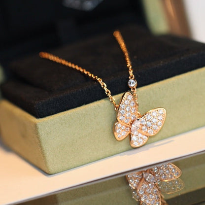 [Cadisa]BUTTERFLY DIAMOND NECKLACE