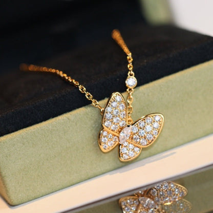 [Cadisa]BUTTERFLY DIAMOND NECKLACE