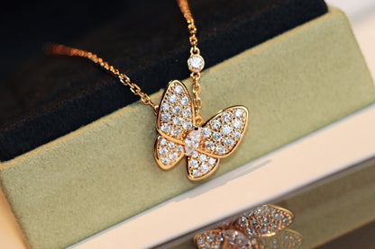 [Cadisa]BUTTERFLY DIAMOND NECKLACE
