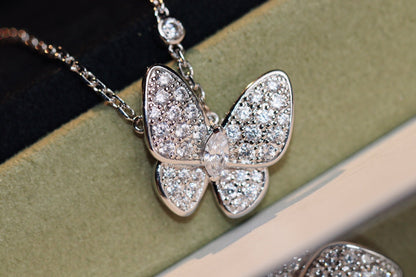 [Cadisa]BUTTERFLY DIAMOND NECKLACE