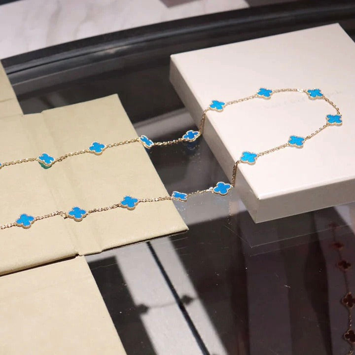 [Cadisa]CLOVER 20 MOTIFS TURQUOISE GOLD