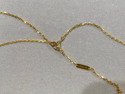 [Cadisa]CLOVER 25MM NECKLACE GOLD CARNELIAN