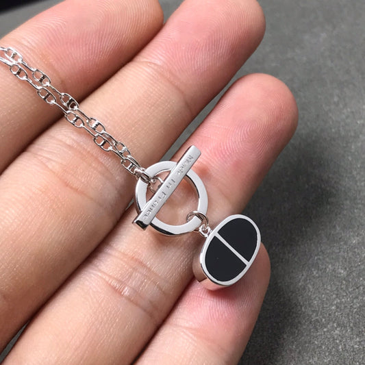[Cadisa]CHAINE VERSO BLACK CERAMIC  NECKLACE