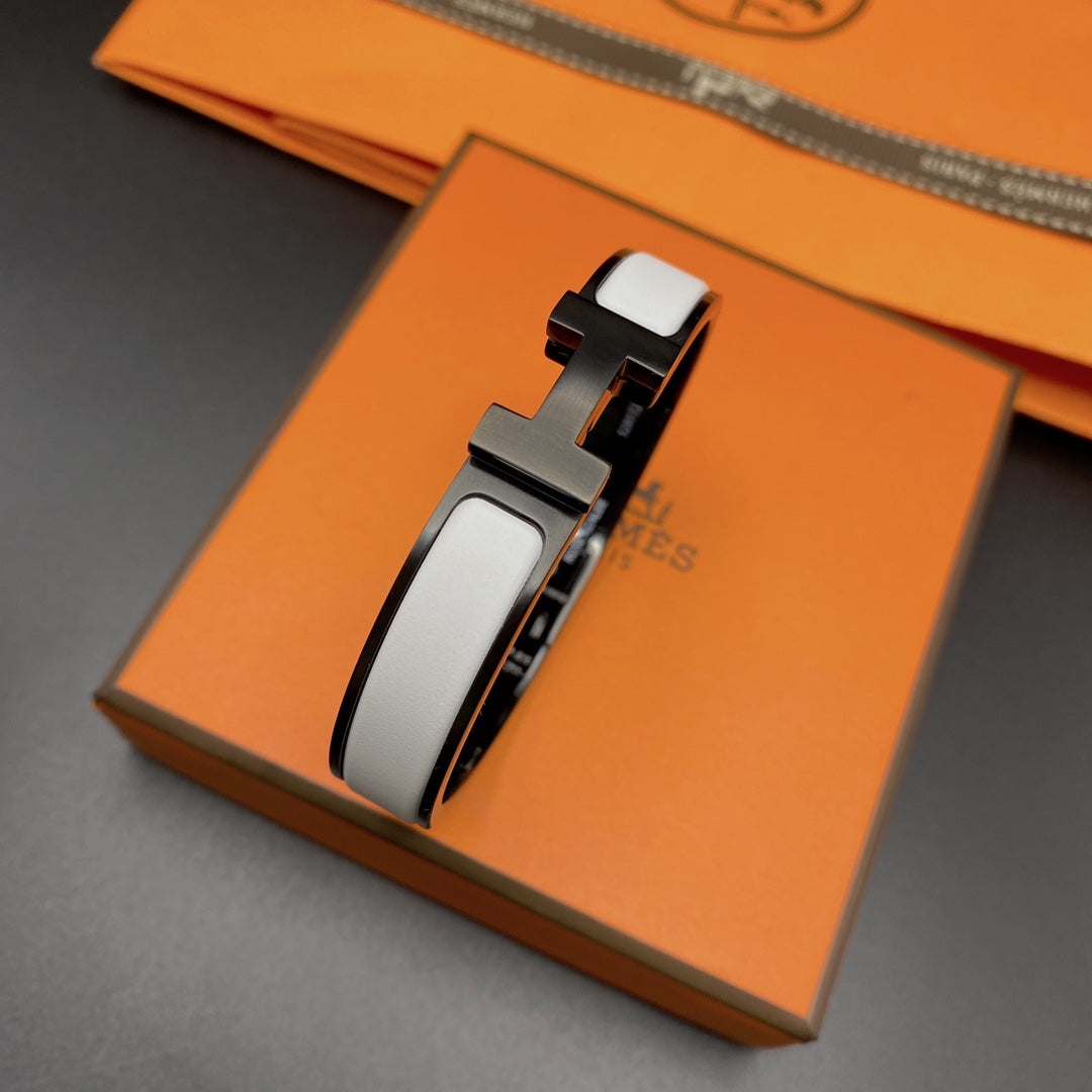 [Cadisa]H BRACELET 12MM BLACK WHITE CERAMIC
