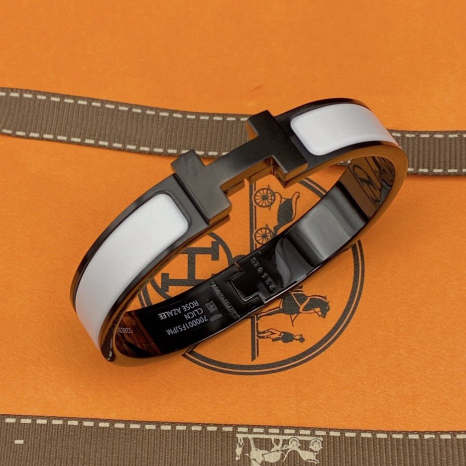 [Cadisa]H BRACELET 12MM BLACK WHITE CERAMIC