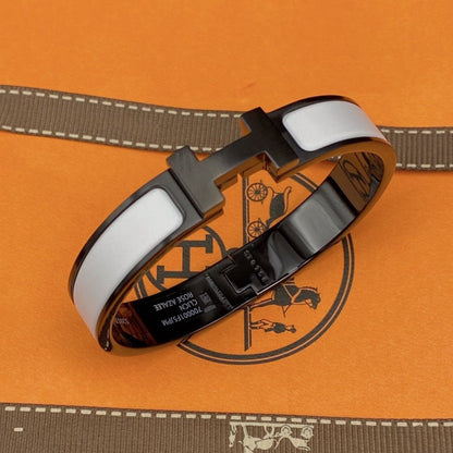 [Cadisa]H BRACELET 12MM BLACK WHITE CERAMIC