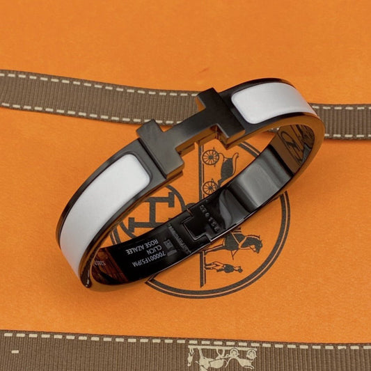 [Cadisa]H BRACELET 12MM BLACK WHITE CERAMIC