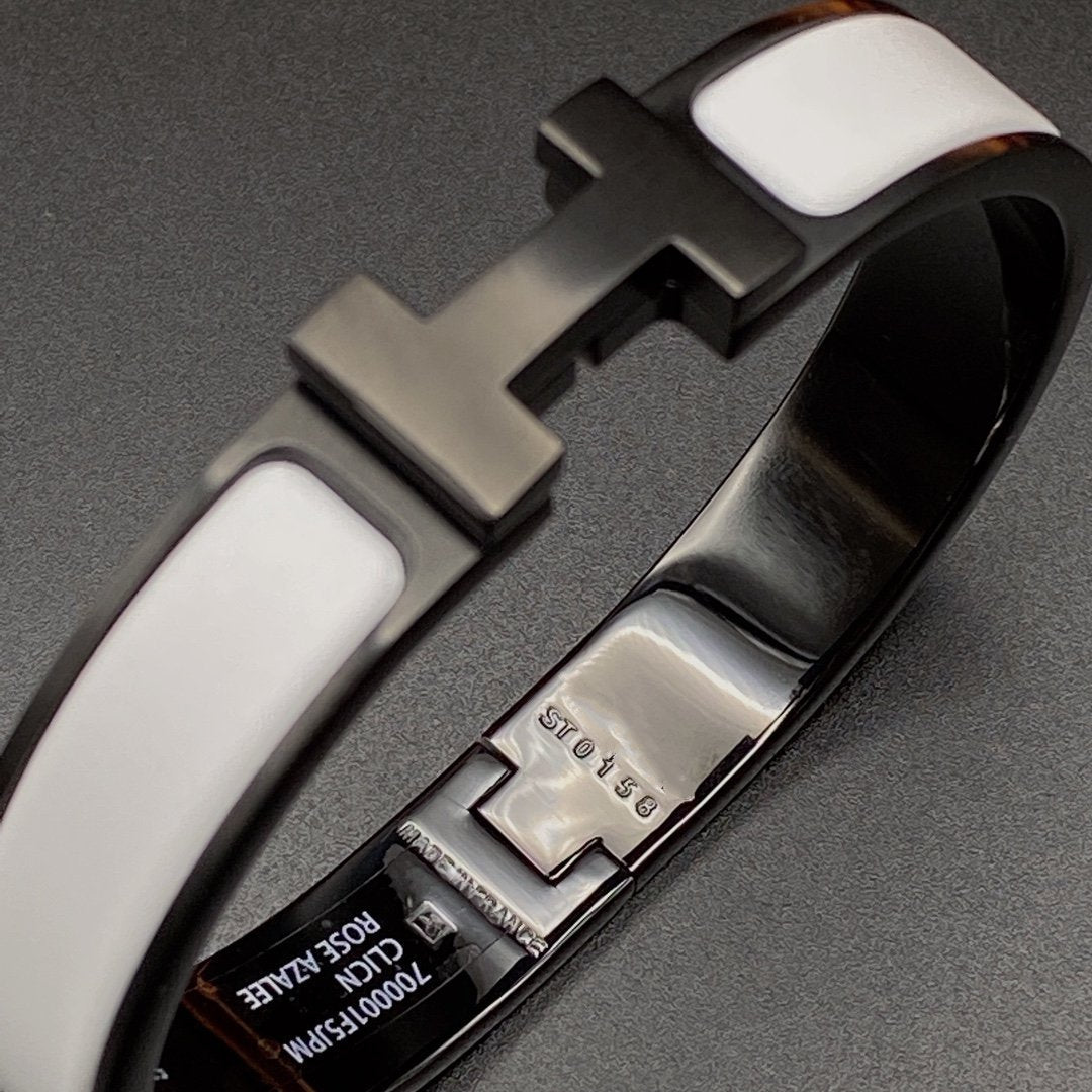 [Cadisa]H BRACELET 12MM BLACK WHITE CERAMIC