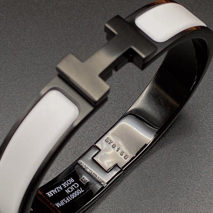 [Cadisa]H BRACELET 12MM BLACK WHITE CERAMIC