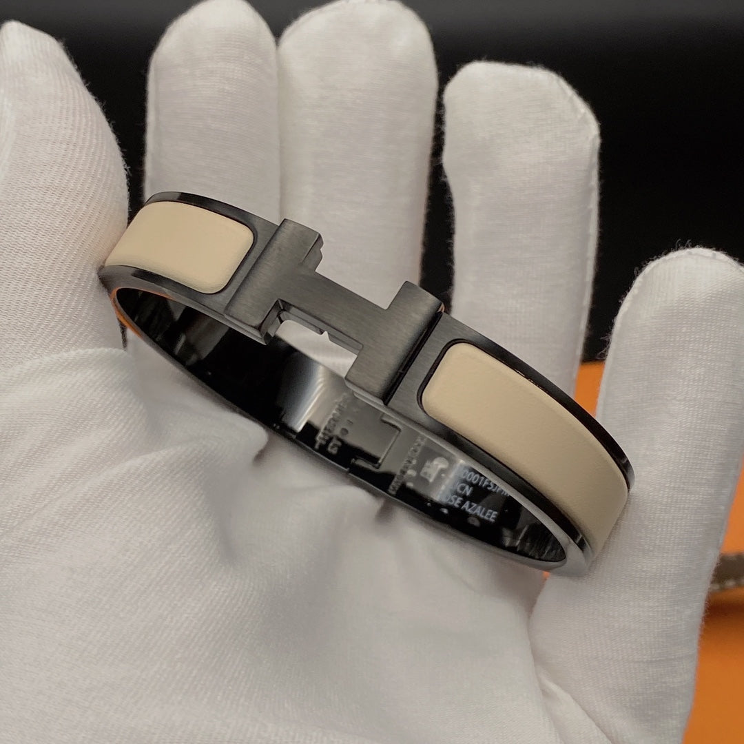 [Cadisa]H BRACELET 12MM BLACK BEIGE CERAMIC