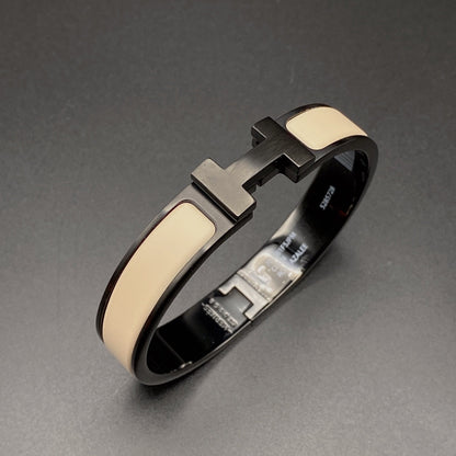 [Cadisa]H BRACELET 12MM BLACK BEIGE CERAMIC