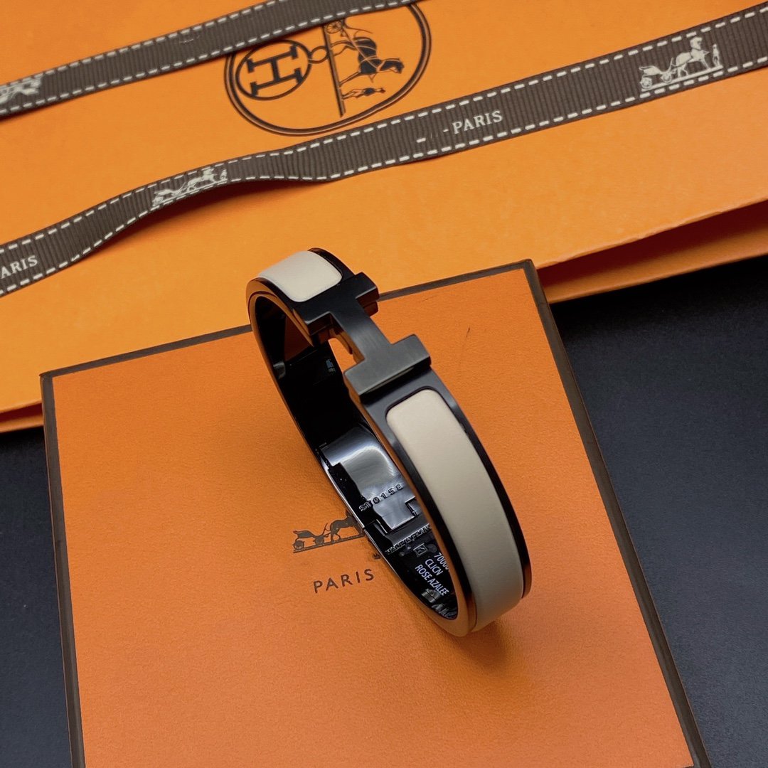 [Cadisa]H BRACELET 12MM BLACK BEIGE CERAMIC