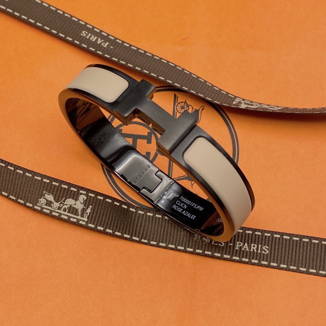 [Cadisa]H BRACELET 12MM BLACK BEIGE CERAMIC