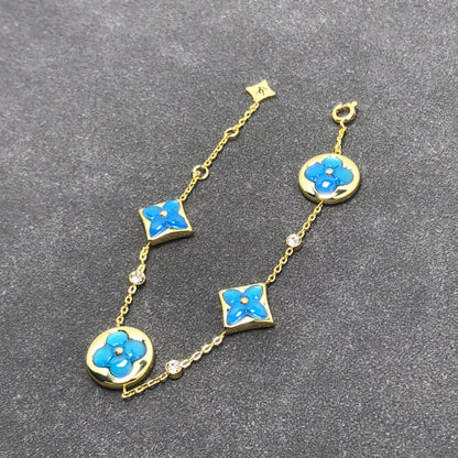 [Cadisa]STAR AND SUN TURQUOISE 4 MOTIFS 3 DIAMONDS
