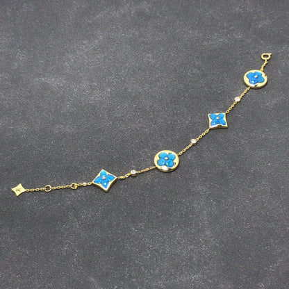 [Cadisa]STAR AND SUN TURQUOISE 4 MOTIFS 3 DIAMONDS