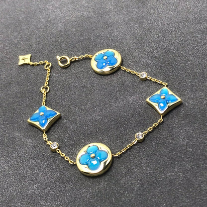 [Cadisa]STAR AND SUN TURQUOISE 4 MOTIFS 3 DIAMONDS