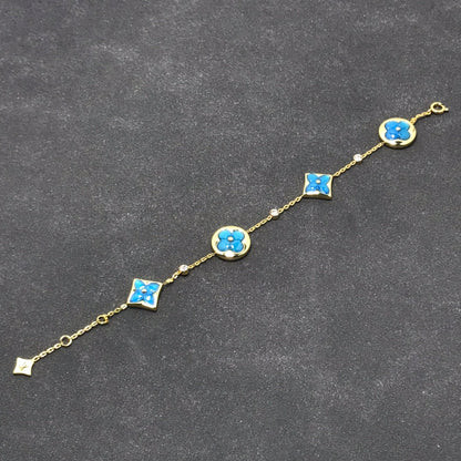 [Cadisa]STAR AND SUN TURQUOISE 4 MOTIFS 3 DIAMONDS