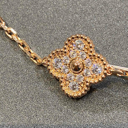 [Cadisa] CLOVER 5 MOTIF FULL DIAMOND BRACELET COLLECTION