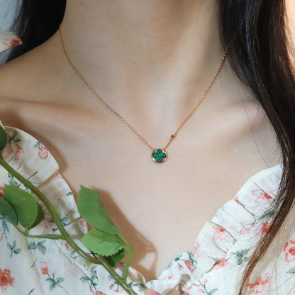 [Cadisa]SUN PEDANT PINK GOLD 1 DIAMOND NECKLACE