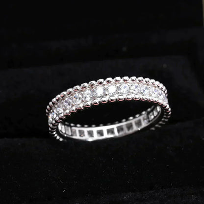 [Cadisa]PERLEE DIAMOND SILVER RING