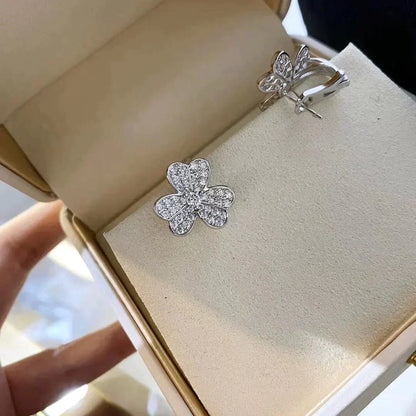 [Cadisa]CLOVER COMOS DIAMOND EARRINGS SILVER