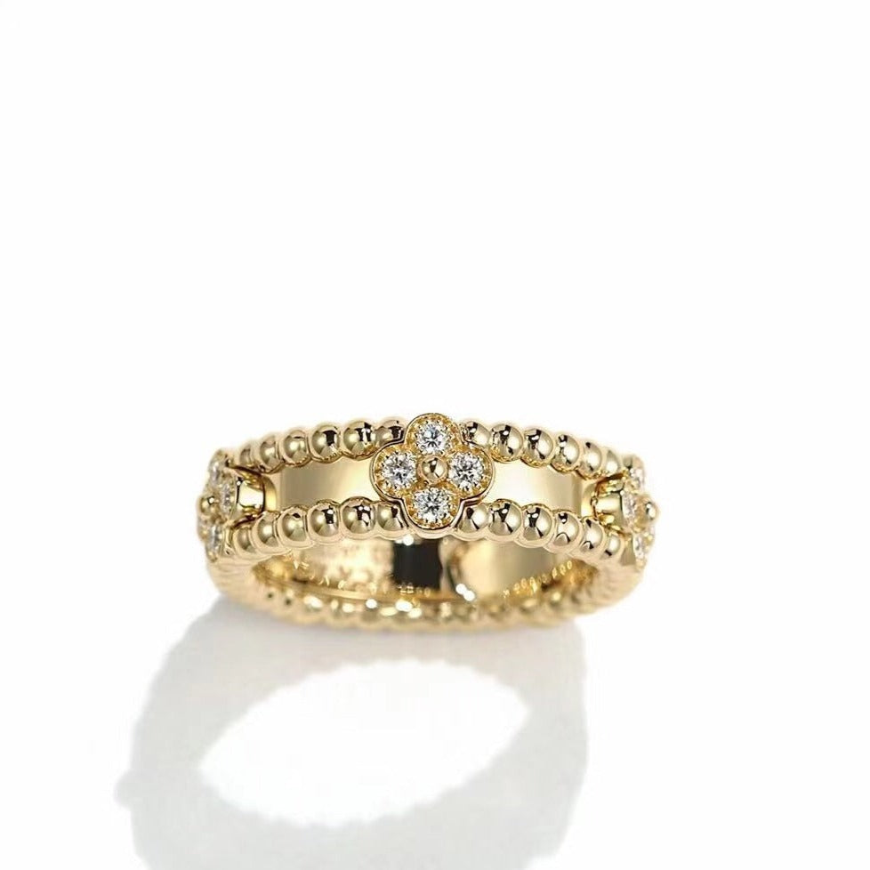 [Cadisa]PERLEE GOLD DIAMOND RING