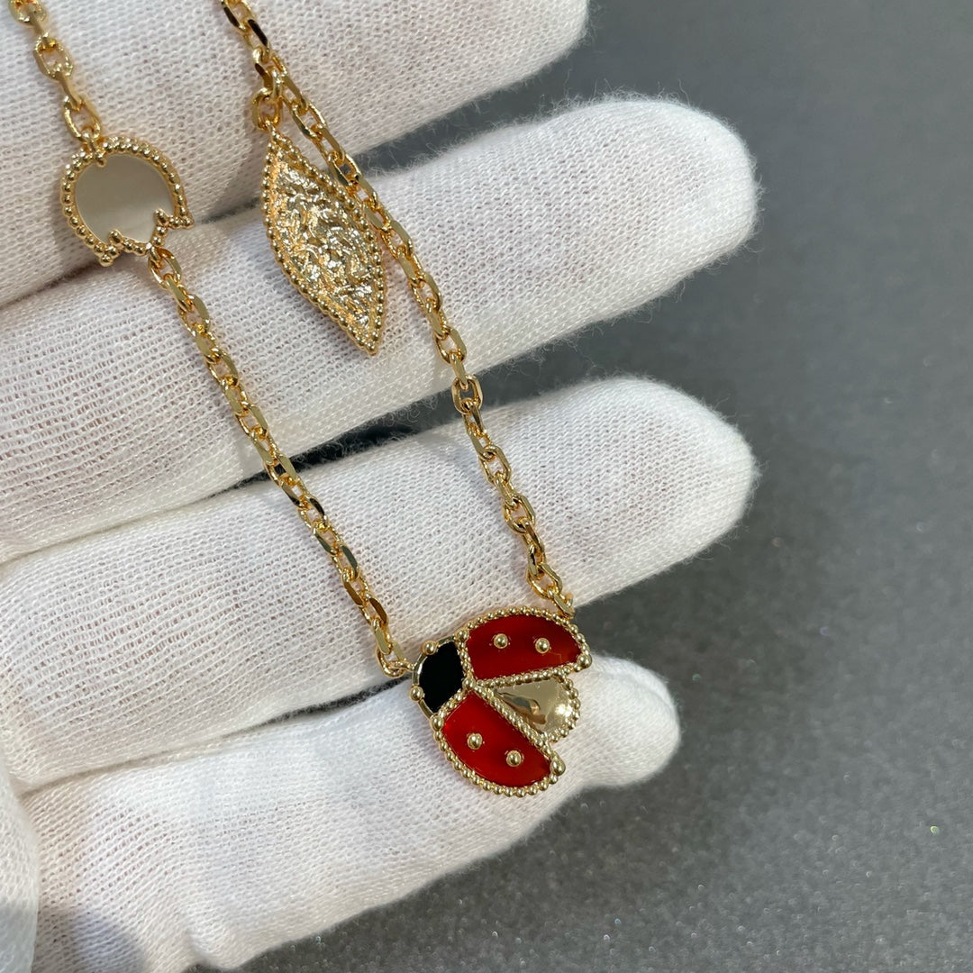 [Cadisa]LUCKY SPRING 15 MOTIFS GOLD NECKLACE