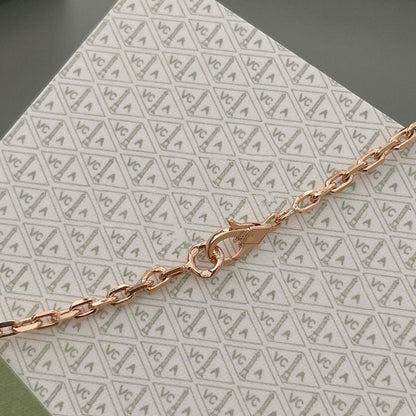 [Cadisa]LUCKY SPRING 15 MOTIFS ROSE GOLD NECKLACE