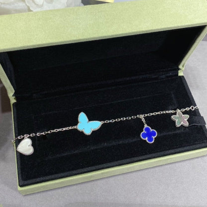 [Cadisa]LUCKY SPRING SILVER BRACELET 4 MOTIF