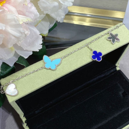 [Cadisa]LUCKY SPRING SILVER BRACELET 4 MOTIF