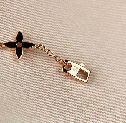 [Cadisa]STAR AND SUN 7 MOTIFS GOLD BRACELET