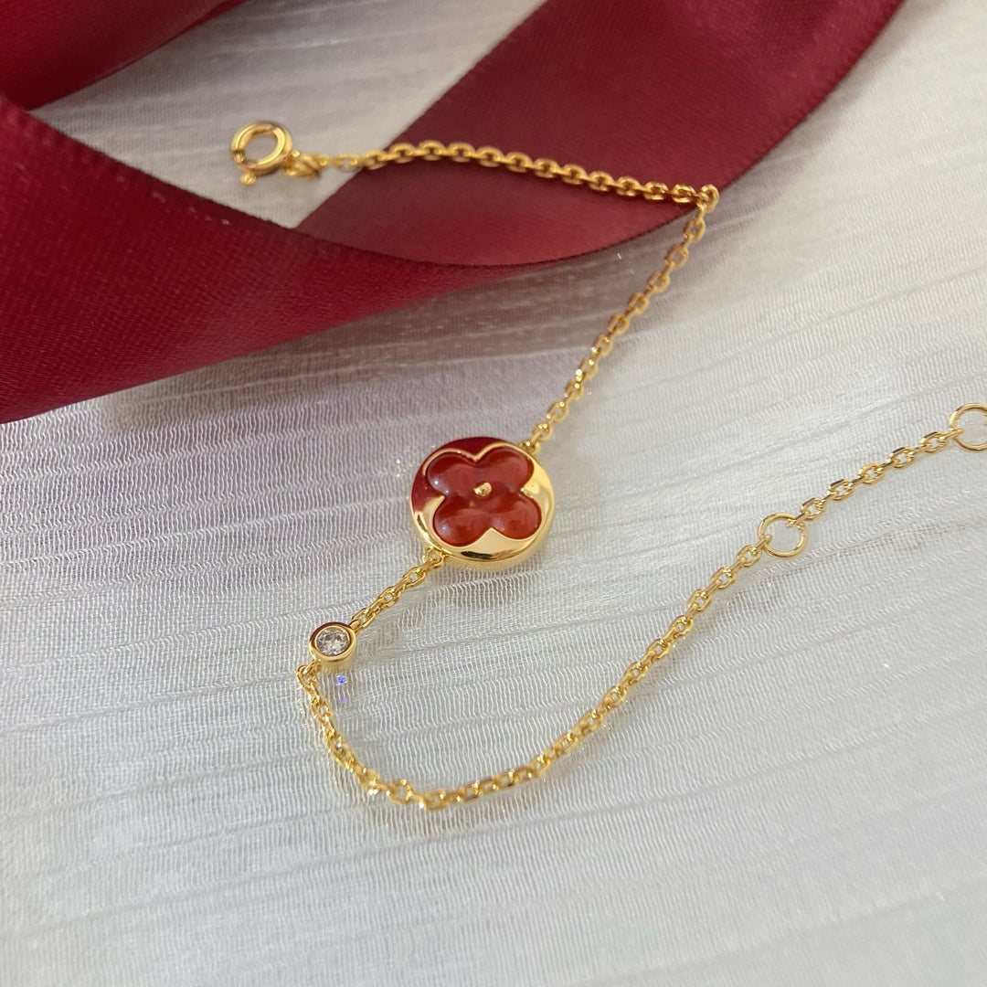[Cadisa]SUN PEDANT CARNELIAN BRACELET