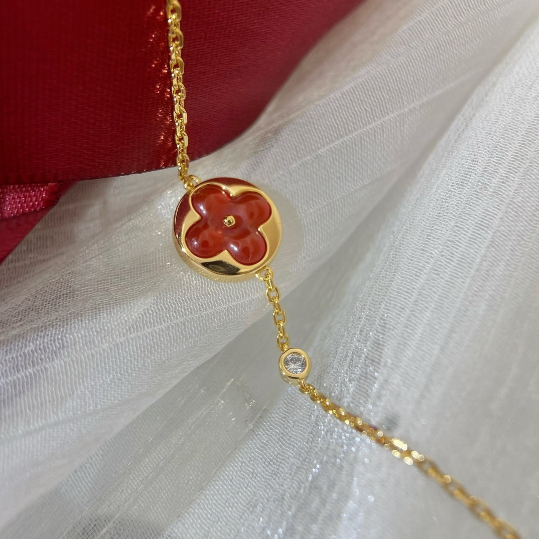 [Cadisa]SUN PEDANT CARNELIAN BRACELET