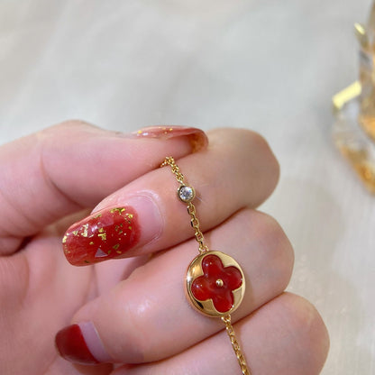 [Cadisa]SUN PEDANT CARNELIAN BRACELET