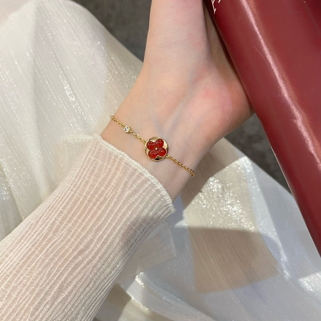 [Cadisa]SUN PEDANT CARNELIAN BRACELET